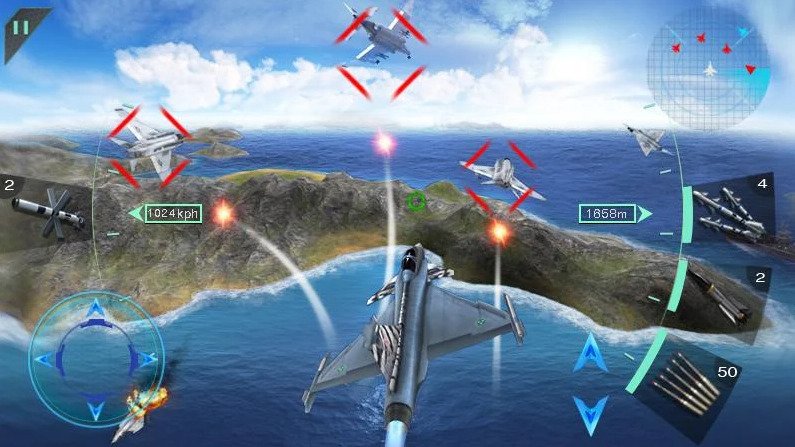 Sky Fighters 3D Mod Apk Última versión