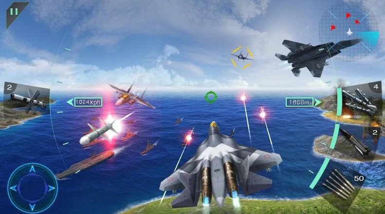 Sky Fighters 3D Mod Apk dinero y gemas ilimitados