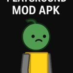 Cartoon-style Melon Playground characters with sandbox tools and explosions in a colorful vertical banner